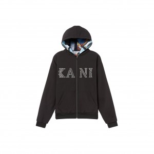 Chaquetas Karl Kani Grimmy Mujer Negras | KDq0zEQbQ15