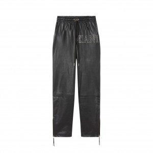 Pantalones Jogger Karl Kani Holt Cuero Hombre Negras | K7ApwpwAvQW