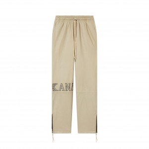 Pantalones Jogger Karl Kani Montana Cuero Hombre Marrones | kSHC1S9OZUb