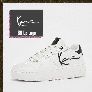 Zapatillas Karl Kani Rubber Sole Calle Estilo Plain Cuero Logo Low-Top Mujer Blancas | LjGsKioRvsH