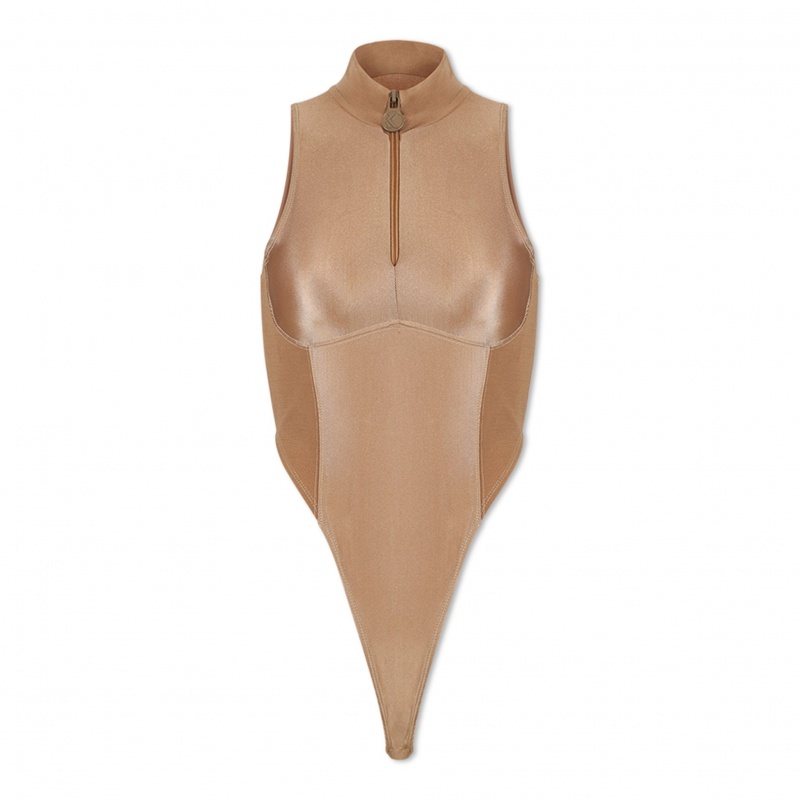 Bodysuit Karl Kani Peace Mujer Beige | nTLFn2d2HZB