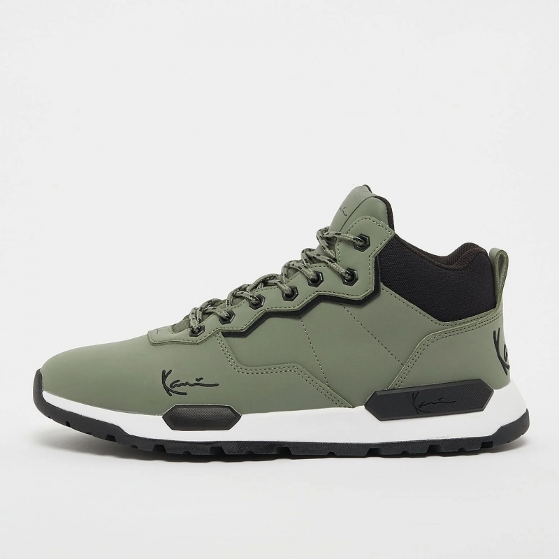 Botas Karl Kani Calle Estilo Cuero Logo Hombre Verde | Q0fN3LPkBpK