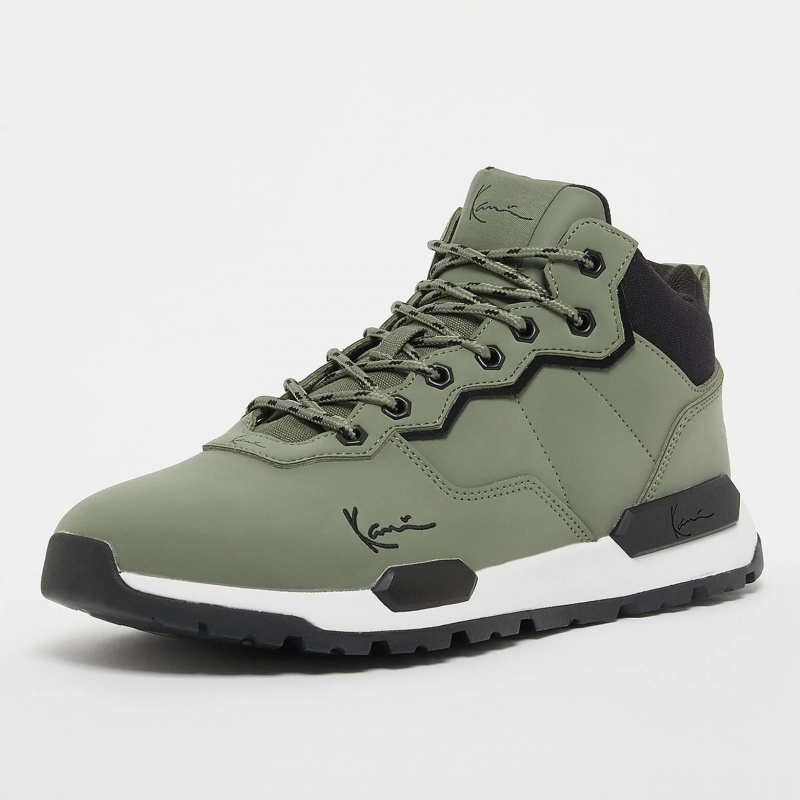 Botas Karl Kani Calle Estilo Cuero Logo Hombre Verde | Q0fN3LPkBpK