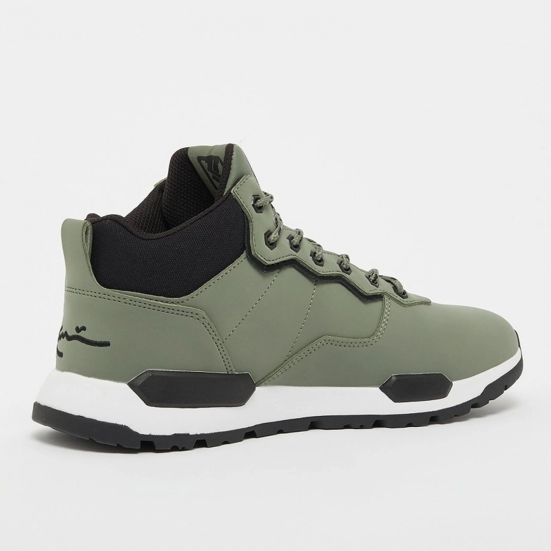 Botas Karl Kani Calle Estilo Cuero Logo Hombre Verde | Q0fN3LPkBpK