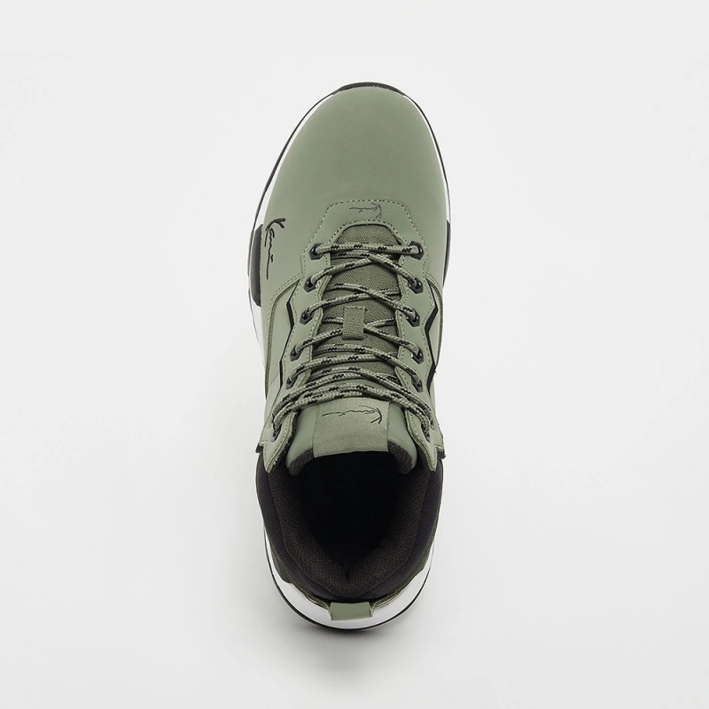 Botas Karl Kani Calle Estilo Cuero Logo Hombre Verde | Q0fN3LPkBpK