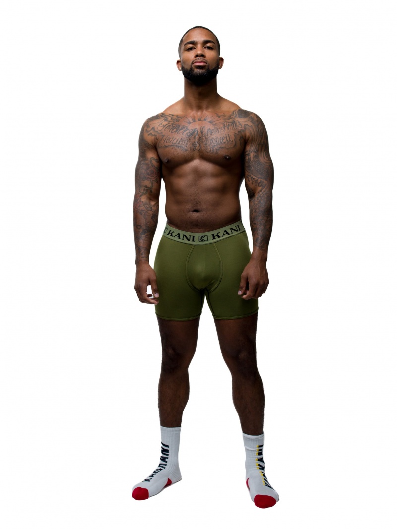 Boxers Karl Kani Whop Hombre Verde Oliva | fH8qjyu46Qs