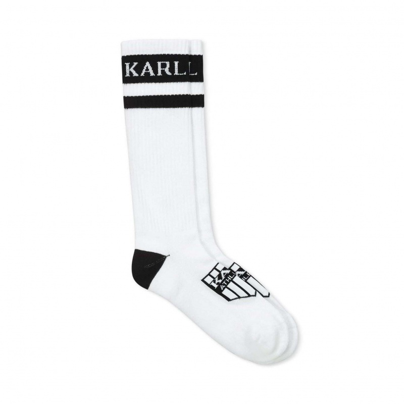 Calcetines Karl Kani Stripe Hombre Blancas | zIFxSif764A