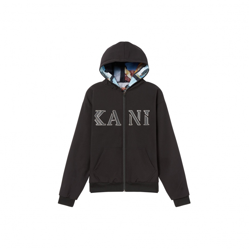 Chaquetas Karl Kani Grimmy Hombre Negras | Z66IfJvkooP