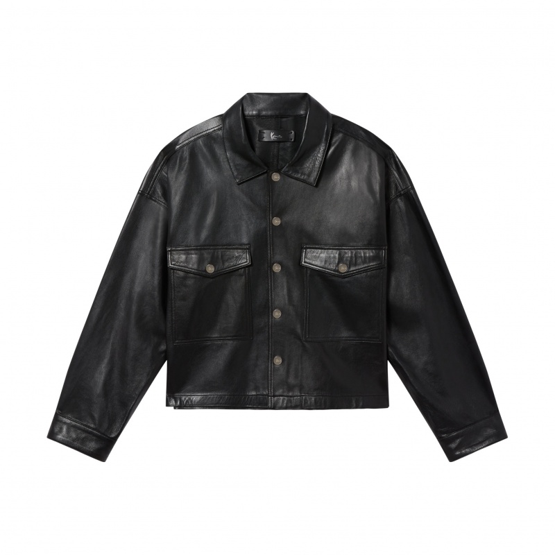 Chaquetas Karl Kani Hendrix Cuero Hombre Negras | ga8FAkpMbbS