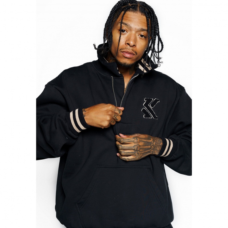 Chaquetas Karl Kani Wonder Hombre Negras | JCPceXS8oKl