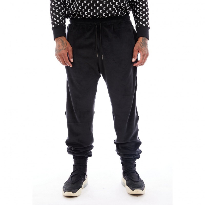 Pantalones Jogger Karl Kani Chicago Velour Hombre Negras | TEd8FssX5Dp