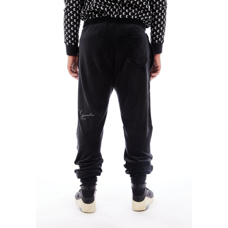 Pantalones Jogger Karl Kani Chicago Velour Hombre Negras | TEd8FssX5Dp