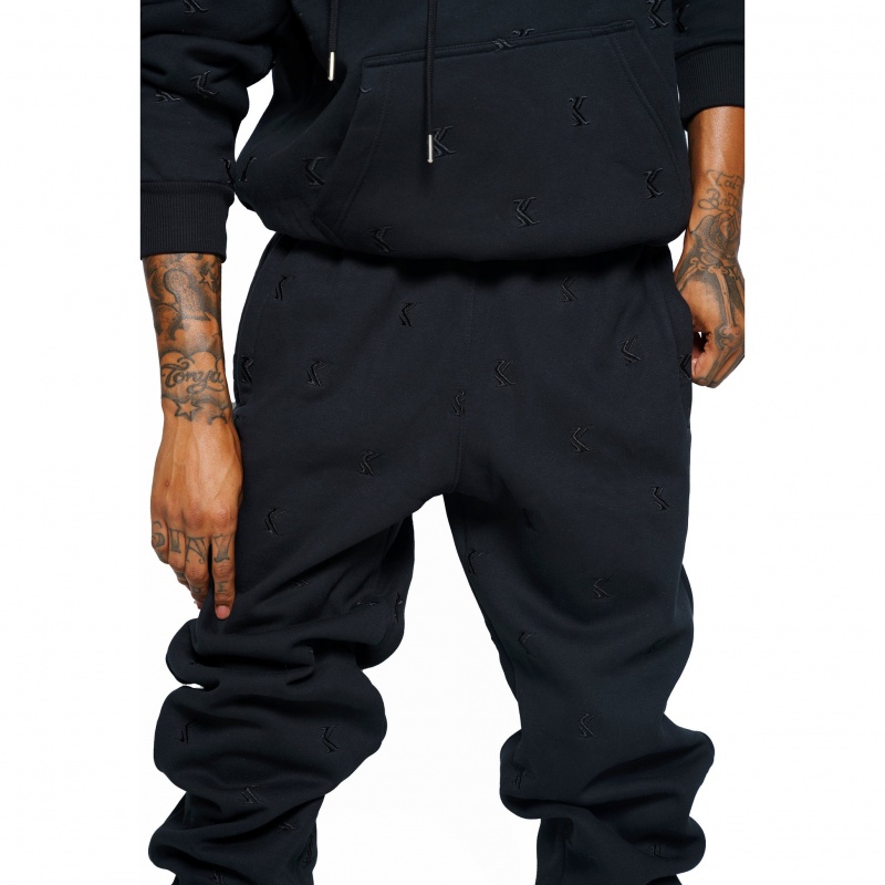 Pantalones Jogger Karl Kani Embroidered Hombre Negras | GZlNbdvE8Ny