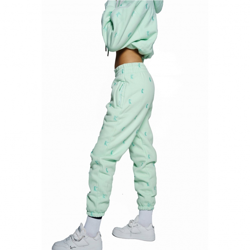 Pantalones Jogger Karl Kani Starr Mujer Verde Menta | AK8h3PyMRr5