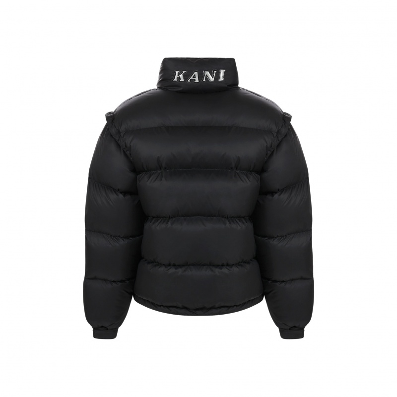 Puffer Jacket Karl Kani Bubble Hombre Negras Plateadas | 8HA1hKLvunk