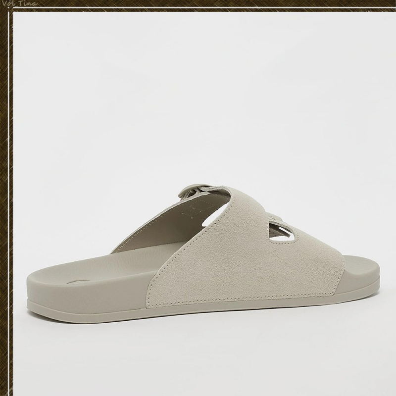 Sandalias Karl Kani Calle Estilo Plain Cuero Logo Hombre Verde | seOZxy5MA6O