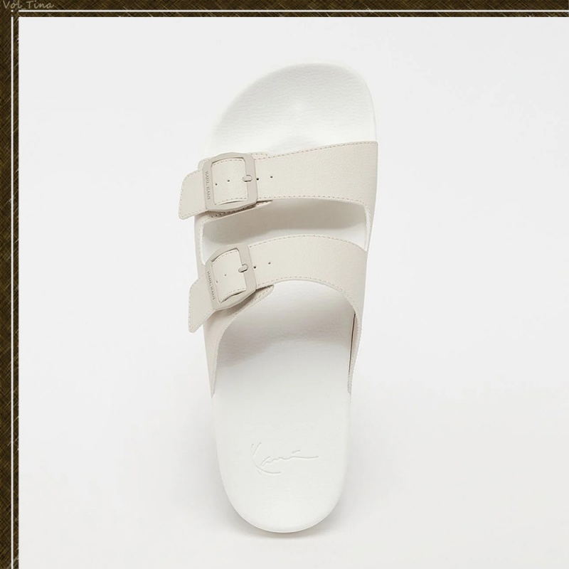 Sandalias Karl Kani Casuales Estilo Unisex Calle Estilo Plain Logo Mujer Blancas | vuFiQ8WiiiJ