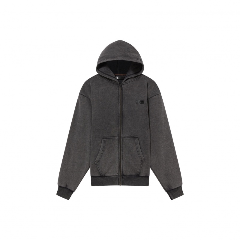 Sudadera con Capucha Karl Kani Bay Zip up Hombre Negras | ROzgJD7KnQQ