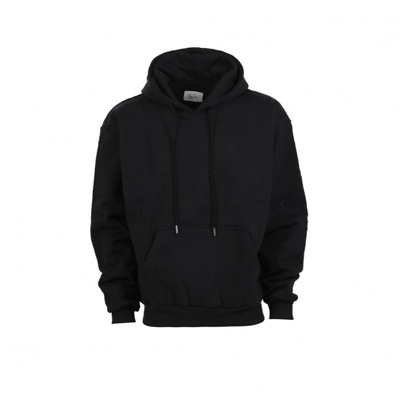 Sudadera con Capucha Karl Kani Embroidered Hombre Negras | OOOuqWqxyjw