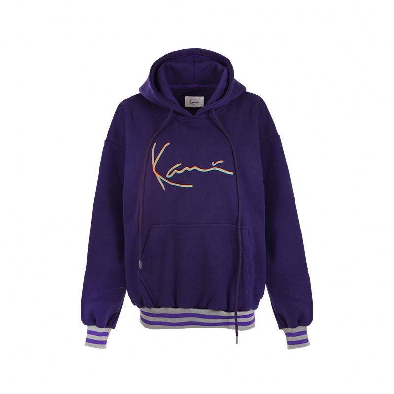 Sudadera con Capucha Karl Kani Oversized Pac Hombre Moradas | NahyDRaTGmZ