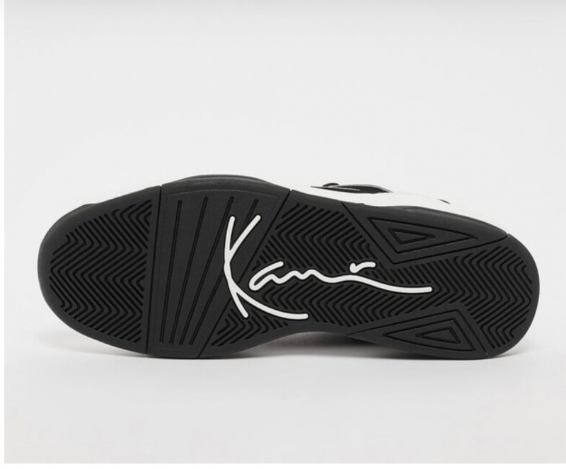 Zapatillas Karl Kani Calle Estilo Bi-color Plain Logo Hombre Negras Blancas | u9k30u4IByq