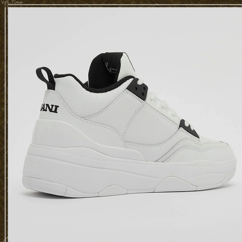 Zapatillas Karl Kani Calle Estilo Cuero Logo Hombre Blancas Negras | HLMHU9GaMsd