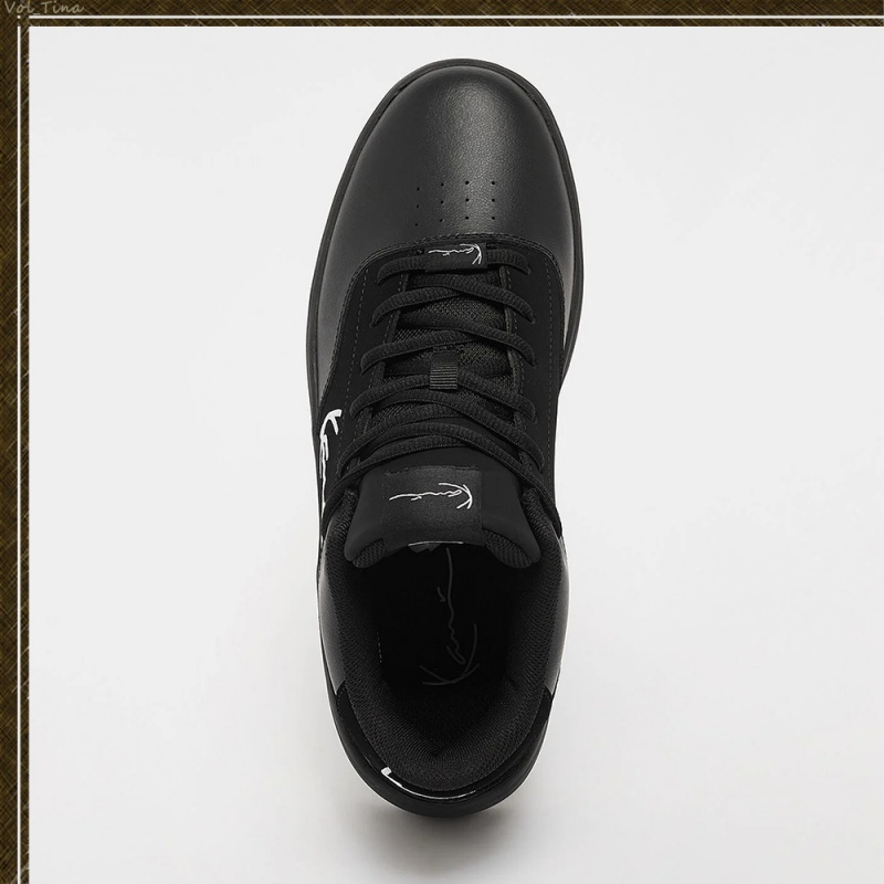 Zapatillas Karl Kani Calle Estilo Plain Cuero Logo Hombre Negras | hpgQJZKY1Vi