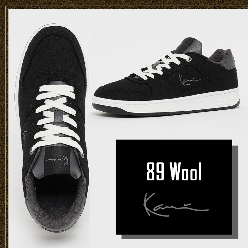 Zapatillas Karl Kani Calle Estilo Plain Logo Hombre Negras | TSdg7CrtI7H