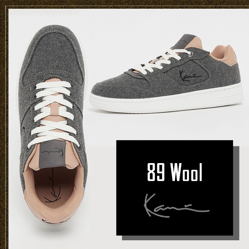 Zapatillas Karl Kani Calle Estilo Plain Logo Hombre Gris | u0liuJvwzSB