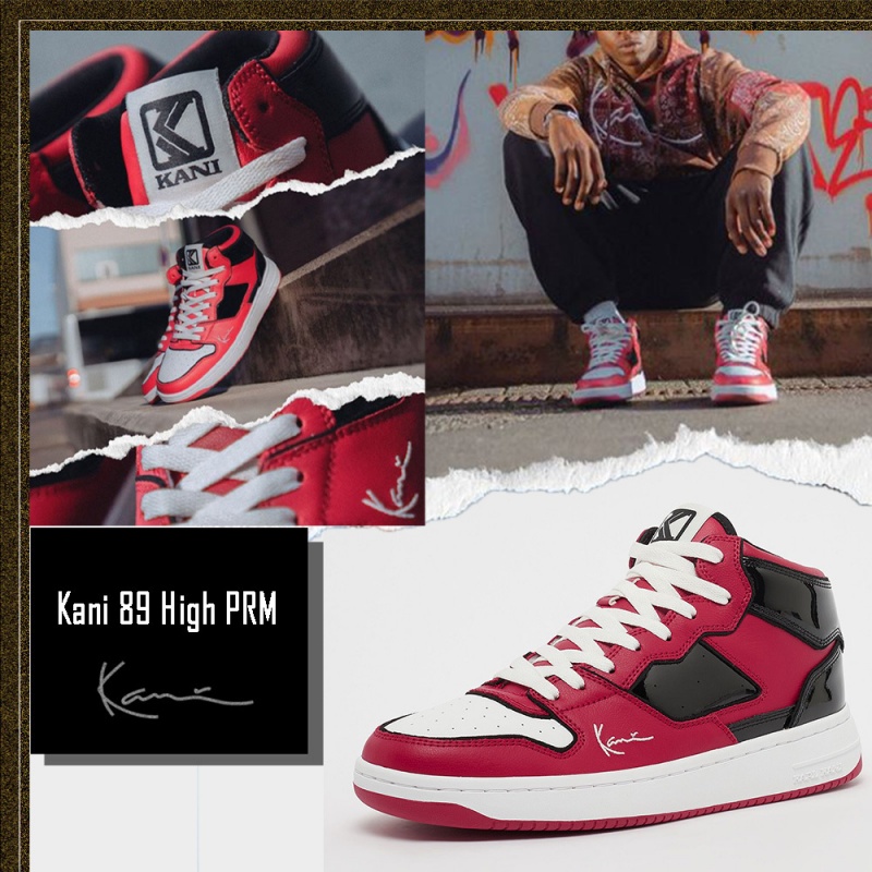 Zapatillas Karl Kani Cuero Logo Hombre Rojas | CAWKvUwqiv0