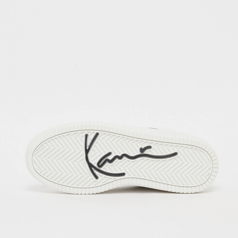 Zapatillas Karl Kani Plataforma Rubber Sole Calle Estilo Plain Cuero Logo Mujer Blancas | DBwZLaYW9ws