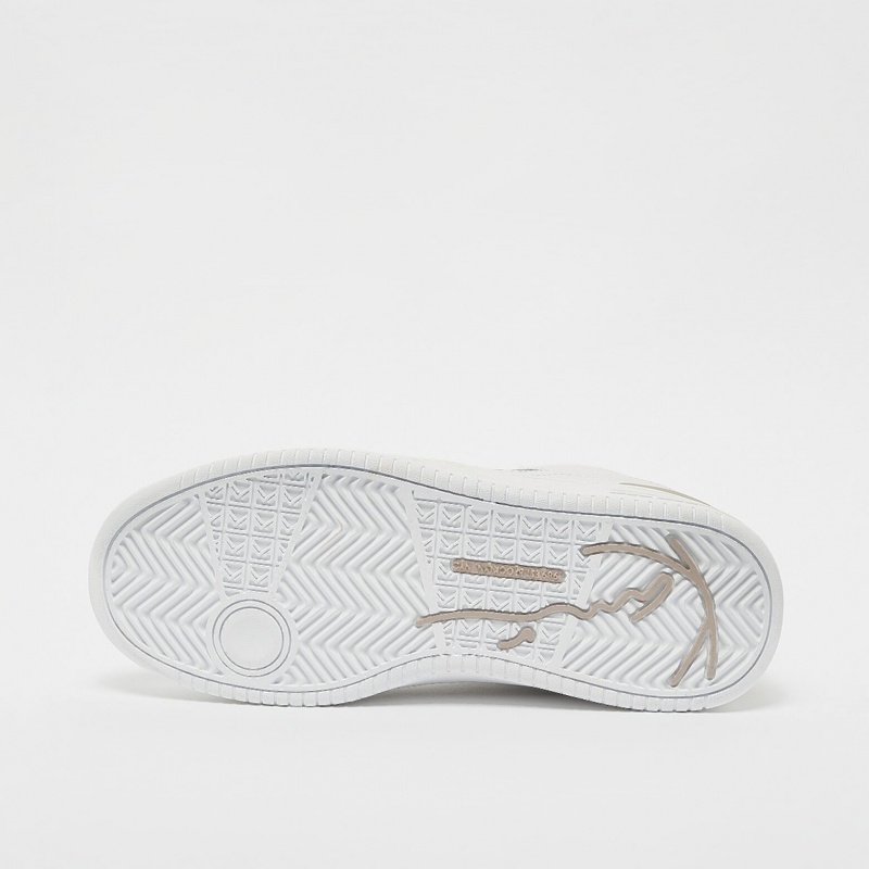 Zapatillas Karl Kani Rubber Sole Blended Fabrics Calle Estilo Plain Cuero Logo Mujer Blancas | vHKH4t5sBFz