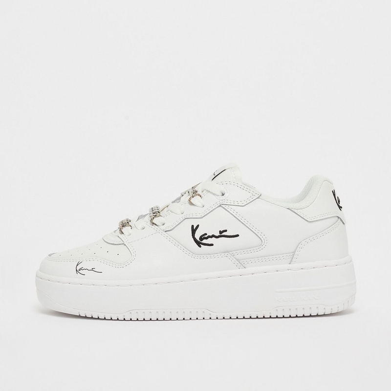 Zapatillas Karl Kani Rubber Sole Calle Estilo Plain Cuero Logo Low-Top Mujer Blancas | dVvAFuSlvfD