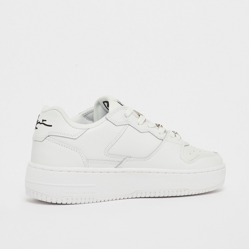 Zapatillas Karl Kani Rubber Sole Calle Estilo Plain Cuero Logo Low-Top Mujer Blancas | dVvAFuSlvfD