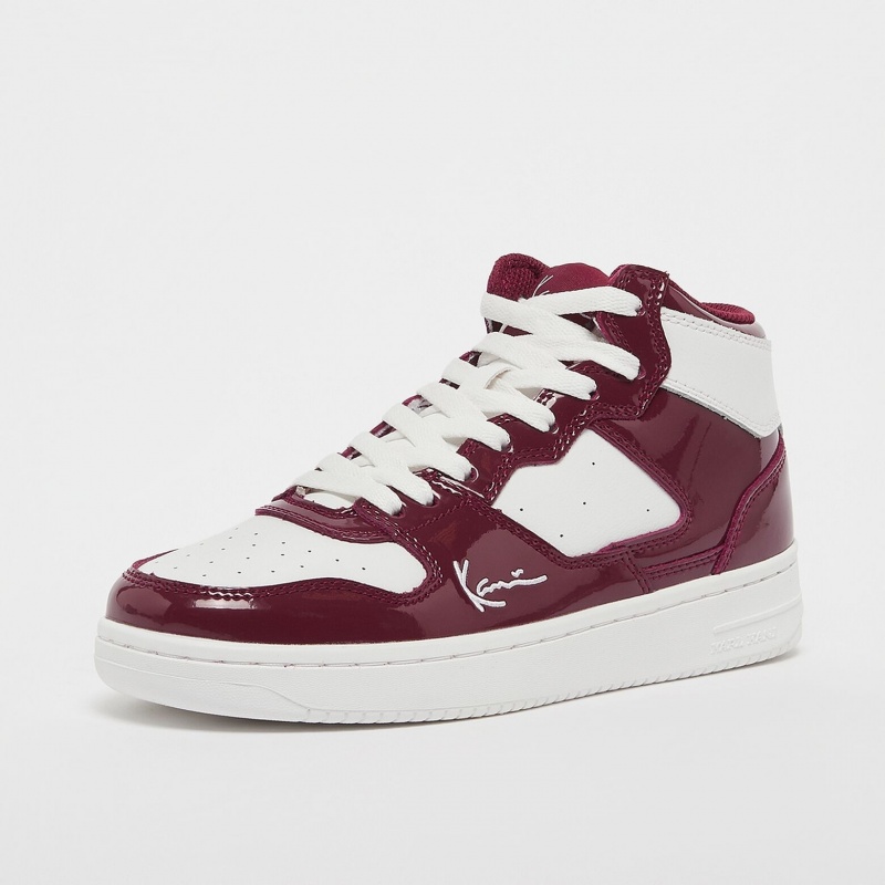 Zapatillas Karl Kani Rubber Sole Calle Estilo Plain Cuero Logo Low-Top Mujer Rojas | iE4bkKbktfb