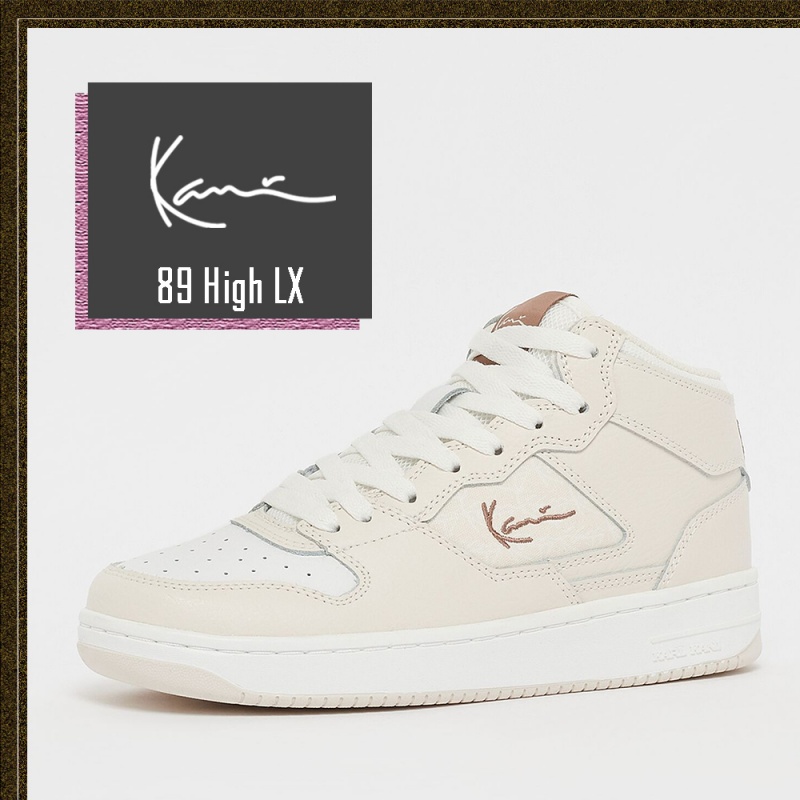 Zapatillas Karl Kani Rubber Sole Calle Estilo Plain Cuero Logo Low-Top Mujer Beige | zqvkeQPwAX4