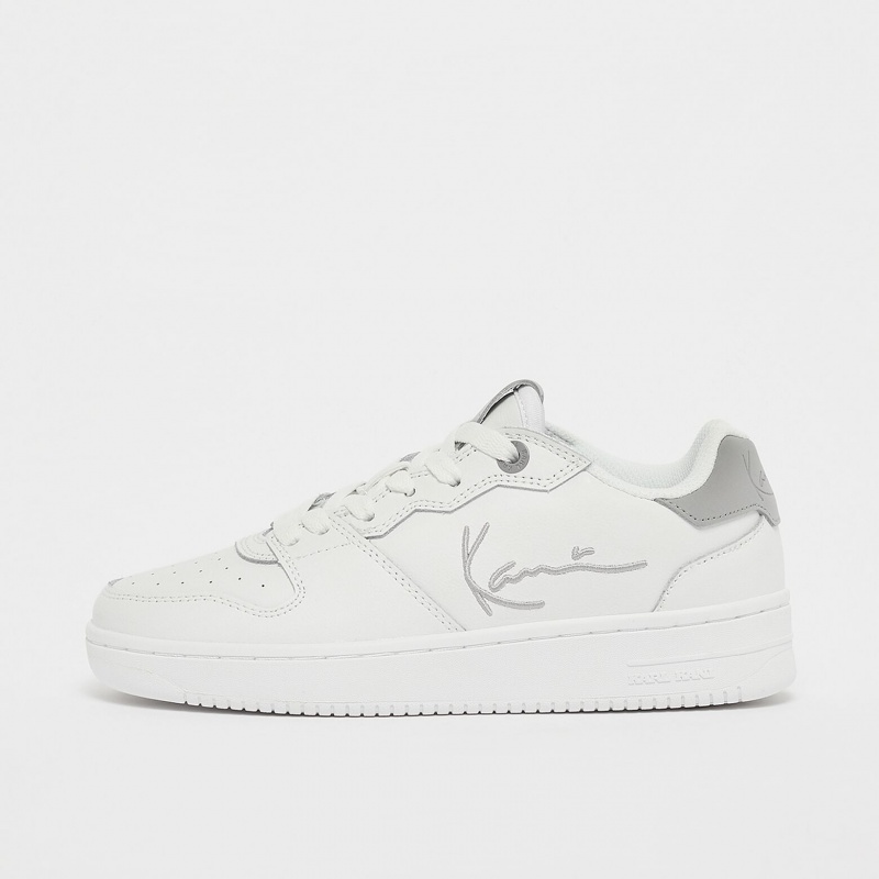 Zapatillas Karl Kani Rubber Sole Calle Estilo Plain Cuero Logo Low-Top Mujer Blancas | B464us0Ggjk