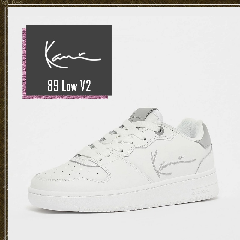 Zapatillas Karl Kani Rubber Sole Calle Estilo Plain Cuero Logo Low-Top Mujer Blancas | B464us0Ggjk